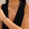 Irma Juego de collar y pulsera lazos coquetos